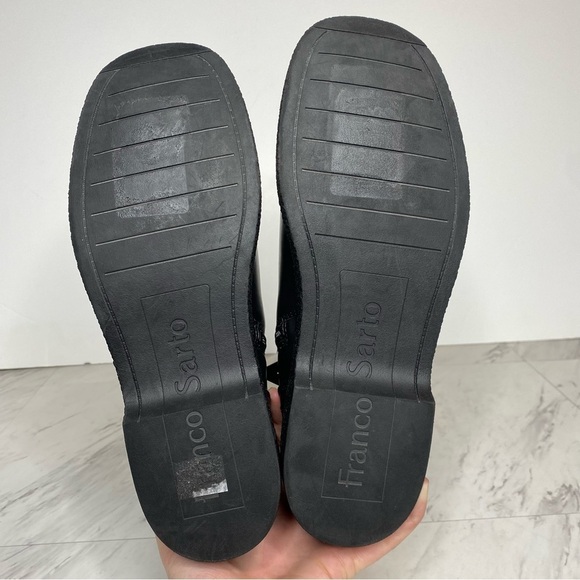 New! Franco Sarto Jellisa Black Faux Leather Bootie 9 1/2 - Picture 11 of 12